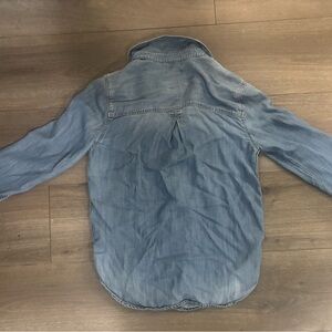 American Eagle Outfitters Light Blue Denim Shirt